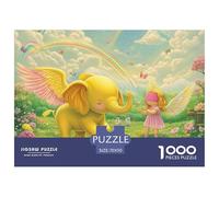 Puzzle 1000 Piezas Elefante, Desafío, Juguete Entretenimento Multicolor Cartoon Animals Regalo, Diversión Para Adultos Y Niños Mayores De 12 Años 70x50cm/1000pcs