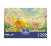 Puzzle 1000 Piezas ElefanteJuego Educativo Entretenimento Multicolor Cartoon Animals Regalo Creativo Para La Relajación Para Adultos Y Niños Mayores De 12 Años 38x26cm/1000pcs