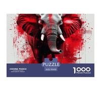 Puzzle 1000 Piezas ElefanteJuego Educativo Entretenimento Multicolor Wildlife Regalo, Diversión Para Adultos Y Niños 70x50cm/1000pcs