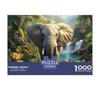 Puzzle 1000 Piezas ElefanteJuego Educativo Pasatiempo Creativo Tropical Rain Forest Juego Familiar Regalo Clásicos Para Adultos Y Niños A Partir De 12 Años Puzzle 38x26cm/1000pcs