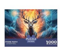 Puzzle 1000 Piezas ElkJuego Educativo Entretenimento Multicolor Cool and Beautiful CiervosJuego Familiar Regalo Para Adultos Y Niños 38x26cm/1000pcs