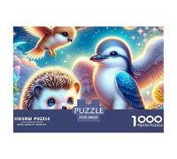 Puzzle 1000 Piezas erizoJuego Educativo Entretenimento Multicolor Animales lindosRegalo Creativo Para La Relajación Para Adultos Y Niños 38x26cm/1000pcs