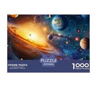 Puzzle 1000 Piezas Espacio exteriorJuego Educativo Entretenimento Multicolor Solar System Regalo Creativo Para La Relajación Clásicos Para Adultos Y Niños A Partir De 12 Años Puzzle 38x26cm/1000pcs