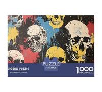 Puzzle 1000 Piezas Esqueleto Arte, Desafío, Juguete Entretenimento Multicolor GraffitiRegalo Creativo Para La Relajación Juguete Colorido Para Niños De 8 A 12 Años 38x26cm/1000pcs