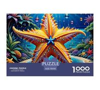 Puzzle 1000 Piezas Estrellas de mar de dibujos animadosJuego Educativo Pasatiempo Creativo Marine Organism Regalo, Diversión Para Adultos Y Niños 70x50cm/1000pcs