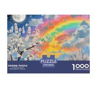 Puzzle 1000 Piezas Flor de albaricoqueJuego Educativo Pasatiempo Creativo ArcoírisCloud Regalo, Diversión Juguete Colorido Para Niños De 8 A 12 Años 38x26cm/1000pcs