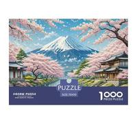 Puzzle 1000 Piezas Flor de cerezo, Desafío, Juguete Entretenimento Multicolor Mount Fuji in Japan Regalo, Diversión Para Adultos Y Niños Mayores De 12 Años 70x50cm/1000pcs