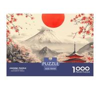 Puzzle 1000 Piezas Flor de cerezoJuego Educativo Entretenimento Multicolor Mount Fuji in Japan Regalo, Diversión Para Adultos Y Niños Mayores De 12 Años 70x50cm/1000pcs