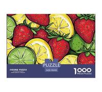 Puzzle 1000 Piezas Fresa, Desafío, Juguete Entretenimento Multicolor LimónJuego Familiar Regalo Clásicos Para Adultos Y Niños A Partir De 12 Años Puzzle 70x50cm/1000pcs