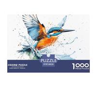 Puzzle 1000 Piezas KingfisherJuego Educativo Pasatiempo Creativo Small Birds Regalo, Diversión Para Adultos Y Niños Mayores De 12 Años 38x26cm/1000pcs