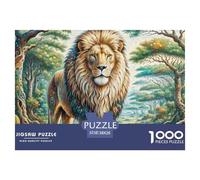 Puzzle 1000 Piezas León africanoJuego Educativo Entretenimento Multicolor Wildlife Regalo, Diversión Para Adultos Y Niños Mayores De 12 Años 38x26cm/1000pcs