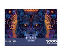 Puzzle 1000 Piezas LoboJuego Educativo Entretenimento Multicolor Animales de la selvaJuego Familiar Regalo Para Adultos Y Niños Mayores De 12 Años 38x26cm/1000pcs