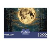 Puzzle 1000 Piezas LoboJuego Educativo Pasatiempo Creativo Los lobosin The Moonlight Regalo Creativo Para La Relajación Juguete Colorido Para Niños De 8 A 12 Años 38x26cm/1000pcs