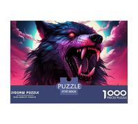 Puzzle 1000 Piezas LoboJuego Educativo Pasatiempo Creativo Wildlife Regalo, Diversión Para Adultos Y Niños 38x26cm/1000pcs