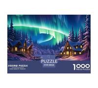 Puzzle 1000 Piezas Luces Del NorteJuego Educativo Entretenimento Multicolor Norwegian Wood Juego Familiar Regalo Para Adultos Y Niños Mayores De 12 Años 38x26cm/1000pcs
