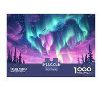 Puzzle 1000 Piezas Luces Del NorteJuego Educativo Pasatiempo Creativo Norwegian Wood Regalo, Diversión Para Adultos Y Niños Mayores 70x50cm/1000pcs