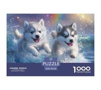 Puzzle 1000 Piezas Malamute de Alaska, Desafío, Juguete Entretenimento Multicolor Realistic Simulation Regalo, Diversión Para Adultos Y Niños Mayores De 12 Años 70x50cm/1000pcs