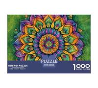 Puzzle 1000 Piezas Mandala, Desafío, Juguete Entretenimento Multicolor Flower of Life Regalo, Diversión Para Adultos Y Niños Mayores De 12 Años 38x26cm/1000pcs