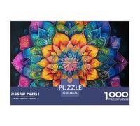Puzzle 1000 Piezas MandalaJuego Educativo Pasatiempo Creativo Flower of Life Regalo Creativo Para La Relajación Para Adultos Y Niños Mayores De 12 Años 38x26cm/1000pcs