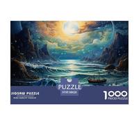 Puzzle 1000 Piezas mareasJuego Educativo Pasatiempo Creativo Under The Moon Juego Familiar Regalo Para Adultos Y Niños 38x26cm/1000pcs