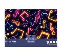 Puzzle 1000 Piezas NOTA Música, Desafío, Juguete Entretenimento Multicolor Symbol Diagram Regalo, Diversión Para Adultos Y Niños 38x26cm/1000pcs