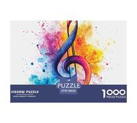 Puzzle 1000 Piezas Notación MúsicaJuego Educativo Entretenimento Multicolor Artistic Style Juego Familiar Regalo Para Adultos Y Niños Mayores 38x26cm/1000pcs