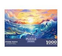 Puzzle 1000 Piezas OcéanoJuego Educativo Entretenimento Multicolor delfínJuego Familiar Regalo Para Adultos Y Niños Mayores De 12 Años 38x26cm/1000pcs