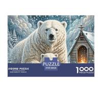 Puzzle 1000 Piezas OSO Polar, Desafío, Juguete Entretenimento Multicolor Snowhouse Juego Familiar Regalo Juguete Colorido Para Niños De 8 A 12 Años 38x26cm/1000pcs