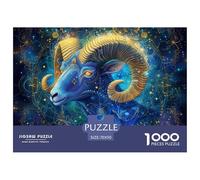 Puzzle 1000 Piezas ovejasRam Juego Educativo Entretenimento Multicolor Art AnimalesPainting Regalo Creativo Para La Relajación Clásicos Para Adultos Y Niños A Partir De 12 Años Puzzle 70x50cm/1000pcs