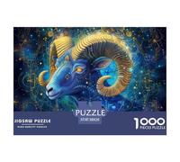 Puzzle 1000 Piezas ovejasRam Juego Educativo Entretenimento Multicolor Art AnimalesPainting Regalo Creativo Para La Relajación Clásicos Para Adultos Y Niños A Partir De 12 Años Puzzle 38x26cm/1000pcs