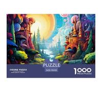 Puzzle 1000 Piezas País de Las Maravillas, Desafío, Juguete Entretenimento Multicolor CastilloJuego Familiar Regalo Para Adultos Y Niños Mayores 70x50cm/1000pcs
