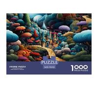 Puzzle 1000 Piezas País de Las MaravillasJuego Educativo Entretenimento Multicolor Magic CastilloRegalo Creativo Para La Relajación Clásicos Para Adultos Y Niños A Partir De 12 Años 70x50cm