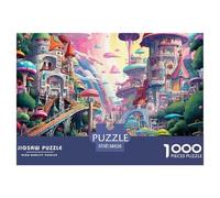 Puzzle 1000 Piezas País de Las MaravillasJuego Educativo Pasatiempo Creativo Magic CastilloRegalo, Diversión Para Adultos Y Niños 38x26cm/1000pcs