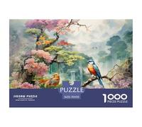 Puzzle 1000 Piezas Pájaros y floresJuego Educativo Entretenimento Multicolor Magpies and Birds Juego Familiar Regalo Juguete Colorido Para Niños De 8 A 12 Años 70x50cm/1000pcs