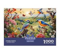 Puzzle 1000 Piezas Pájaros y floresJuego Educativo Pasatiempo Creativo Magpies and Birds Juego Familiar Regalo Clásicos Para Adultos Y Niños A Partir De 12 Años Puzzle 70x50cm/1000pcs