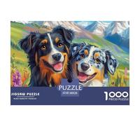 Puzzle 1000 Piezas Pastor australiano, Desafío, Juguete Entretenimento Multicolor girasolRegalo, Diversión Clásicos Para Adultos Y Niños A Partir De 12 Años Puzzle 38x26cm/1000pcs