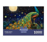 Puzzle 1000 Piezas pavo, Desafío, Juguete Entretenimento Multicolor The King of The Birds Juego Familiar Regalo Para Adultos Y Niños 70x50cm/1000pcs