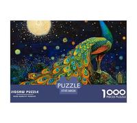 Puzzle 1000 Piezas pavo, Desafío, Juguete Entretenimento Multicolor The King of The Birds Juego Familiar Regalo Clásicos Para Adultos Y Niños A Partir De 12 Años Puzzle 38x26cm/1000pcs