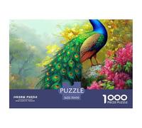 Puzzle 1000 Piezas pavo, Desafío, Juguete Entretenimento Multicolor The King of The Birds Juego Familiar Regalo Clásicos Para Adultos Y Niños A Partir De 12 Años Puzzle 70x50cm/1000pcs