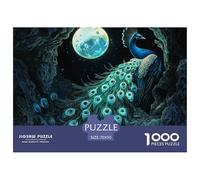 Puzzle 1000 Piezas pavo, Desafío, Juguete Entretenimento Multicolor The King of The Birds Regalo, Diversión Para Adultos Y Niños 70x50cm/1000pcs