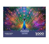 Puzzle 1000 Piezas pavoJuego Educativo Pasatiempo Creativo Beautiful PájaroRegalo, Diversión Para Adultos Y Niños Mayores De 12 Años 70x50cm/1000pcs
