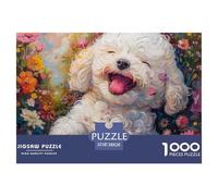 Puzzle 1000 Piezas Perrito Lindo, Desafío, Juguete Entretenimento Multicolor Teddy perroRegalo, Diversión Juguete Colorido Para Niños De 8 A 12 Años 38x26cm/1000pcs
