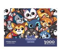 Puzzle 1000 Piezas perroJuego Educativo Pasatiempo Creativo Cute Little perroJuego Familiar Regalo Juguete Colorido Para Niños De 8 A 12 Años 70x50cm/1000pcs