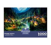 Puzzle 1000 Piezas PueblosJuego Educativo Pasatiempo Creativo Strange Town Juego Familiar Regalo Juguete Colorido Para Niños De 8 A 12 Años 38x26cm/1000pcs