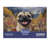Puzzle 1000 Piezas PugJuego Educativo Pasatiempo Creativo Animales lindosJuego Familiar Regalo Para Adultos Y Niños Mayores 70x50cm/1000pcs