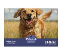 Puzzle 1000 Piezas Retriever doradoJuego Educativo Entretenimento Multicolor Countryside Regalo Creativo Para La Relajación Juguete Colorido Para Niños De 8 A 12 Años 70x50cm/1000pcs
