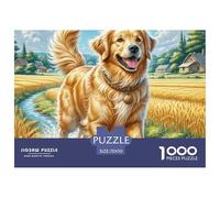 Puzzle 1000 Piezas Retriever doradoJuego Educativo Entretenimento Multicolor Pet perroRegalo, Diversión Clásicos Para Adultos Y Niños A Partir De 12 Años Puzzle 70x50cm/1000pcs