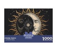 Puzzle 1000 Piezas Sol y LunaJuego Educativo Entretenimento Multicolor MandalaRegalo, Diversión Para Adultos Y Niños Mayores 38x26cm/1000pcs