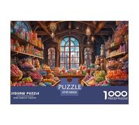 Puzzle 1000 Piezas Tienda de dulcesJuego Educativo Entretenimento Multicolor Gorgeous and Colorful Regalo Creativo Para La Relajación Para Adultos Y Niños 38x26cm/1000pcs