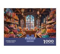 Puzzle 1000 Piezas Tienda de dulcesJuego Educativo Pasatiempo Creativo Gorgeous and Colorful Regalo Creativo Para La Relajación Para Adultos Y Niños Mayores 70x50cm/1000pcs